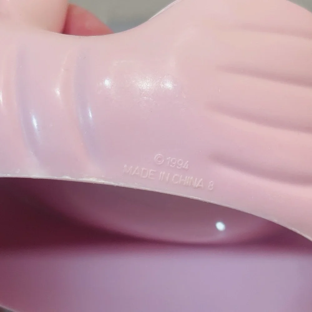 Soft Pink Swan Bath Soap Dish Holder Vintage 1994 Retro Solid Durable Plastic